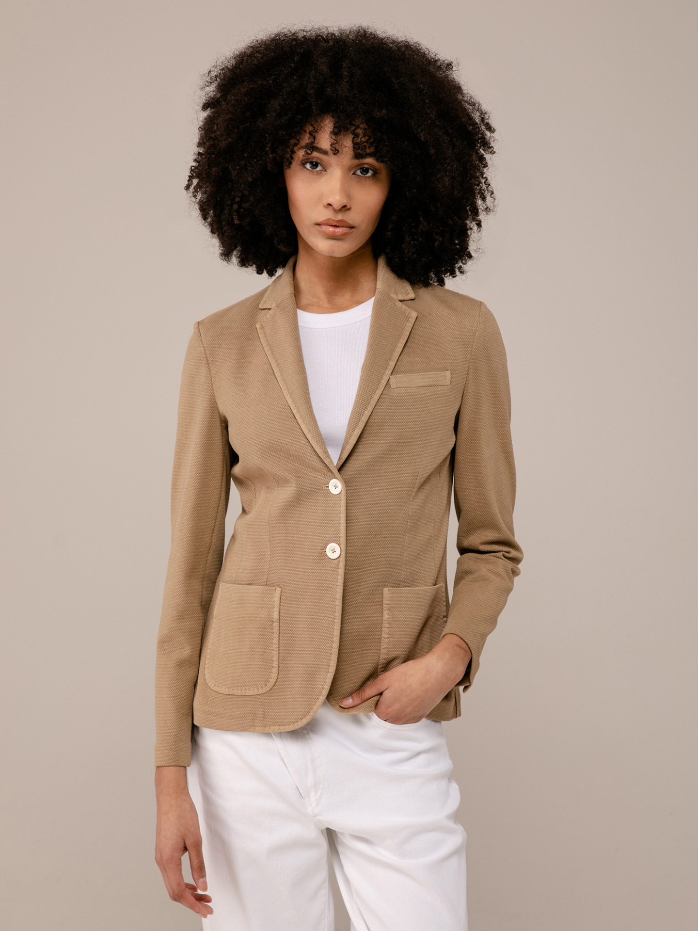 Detailansicht von Blazer aus Baumwolle von CIRCOLO