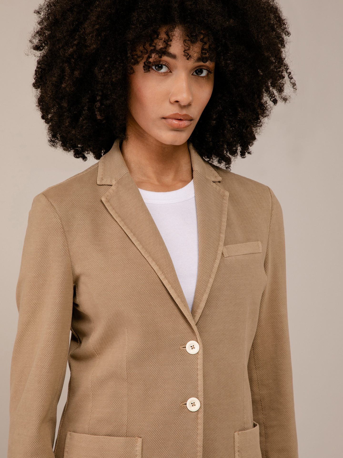 Detailansicht von Blazer aus Baumwolle von CIRCOLO