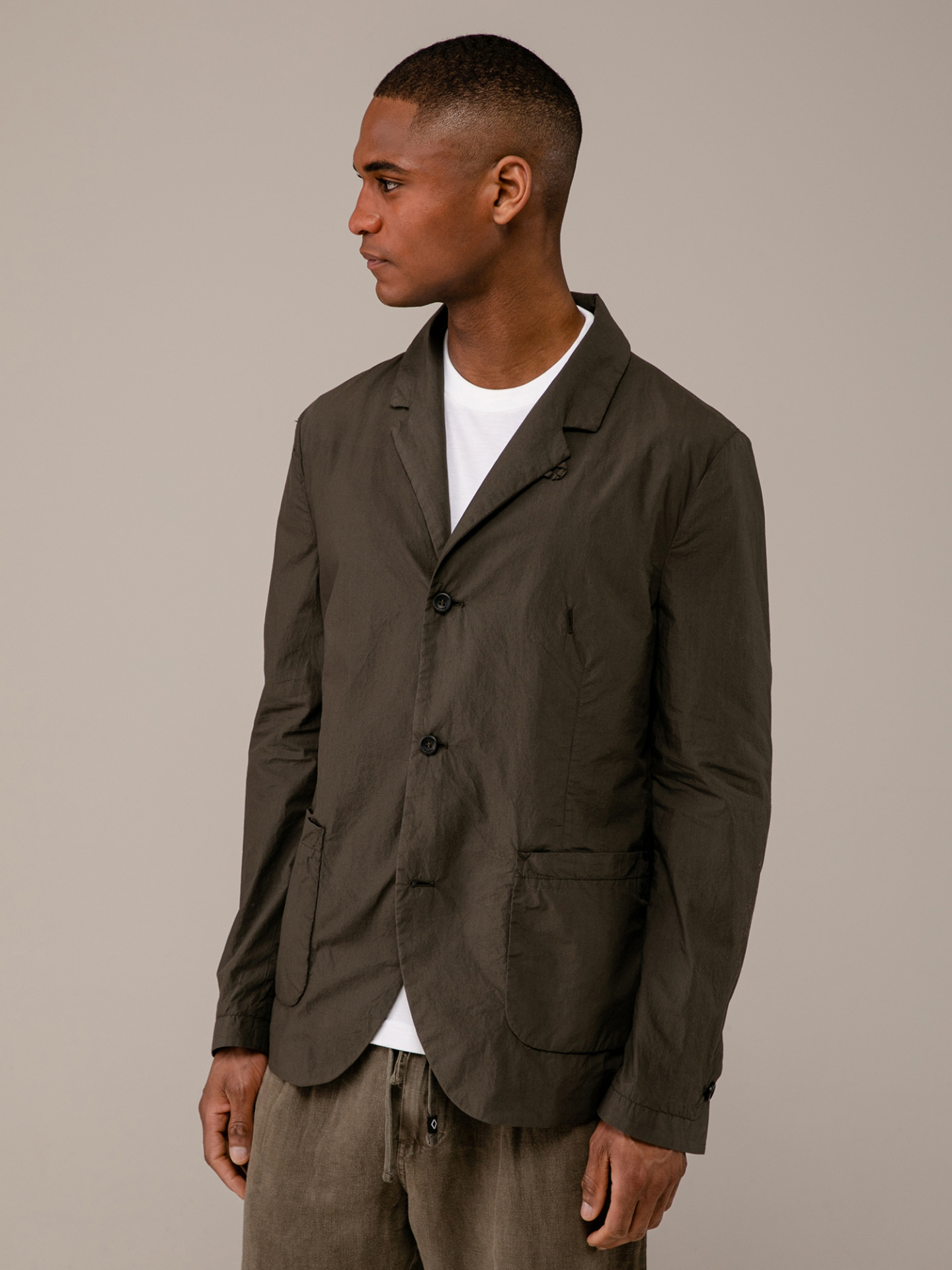 Detailansicht von Baumwollsakko von HANNES ROETHER