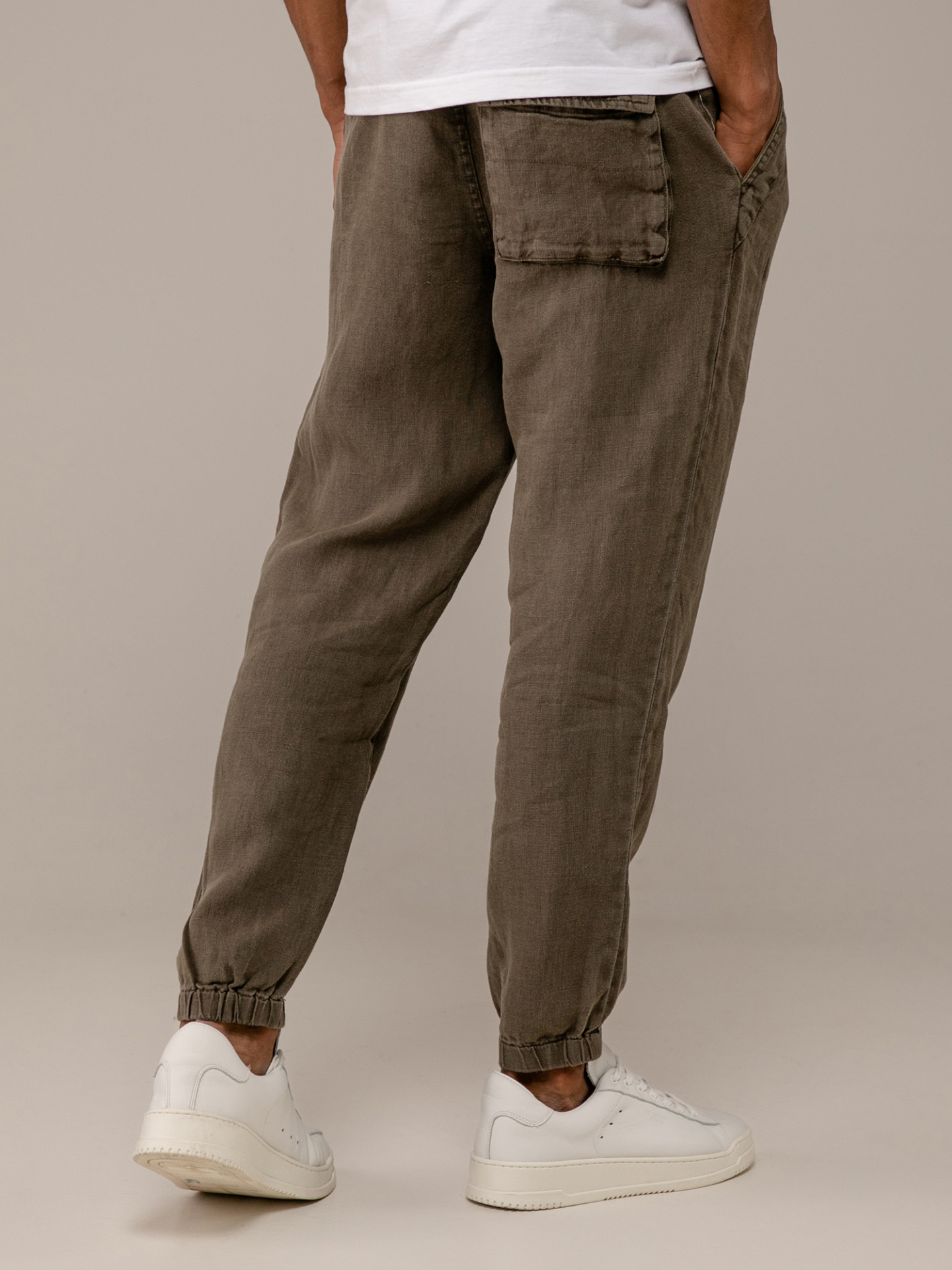 Detailansicht von Lässige Hose aus Leinen von REPLAY