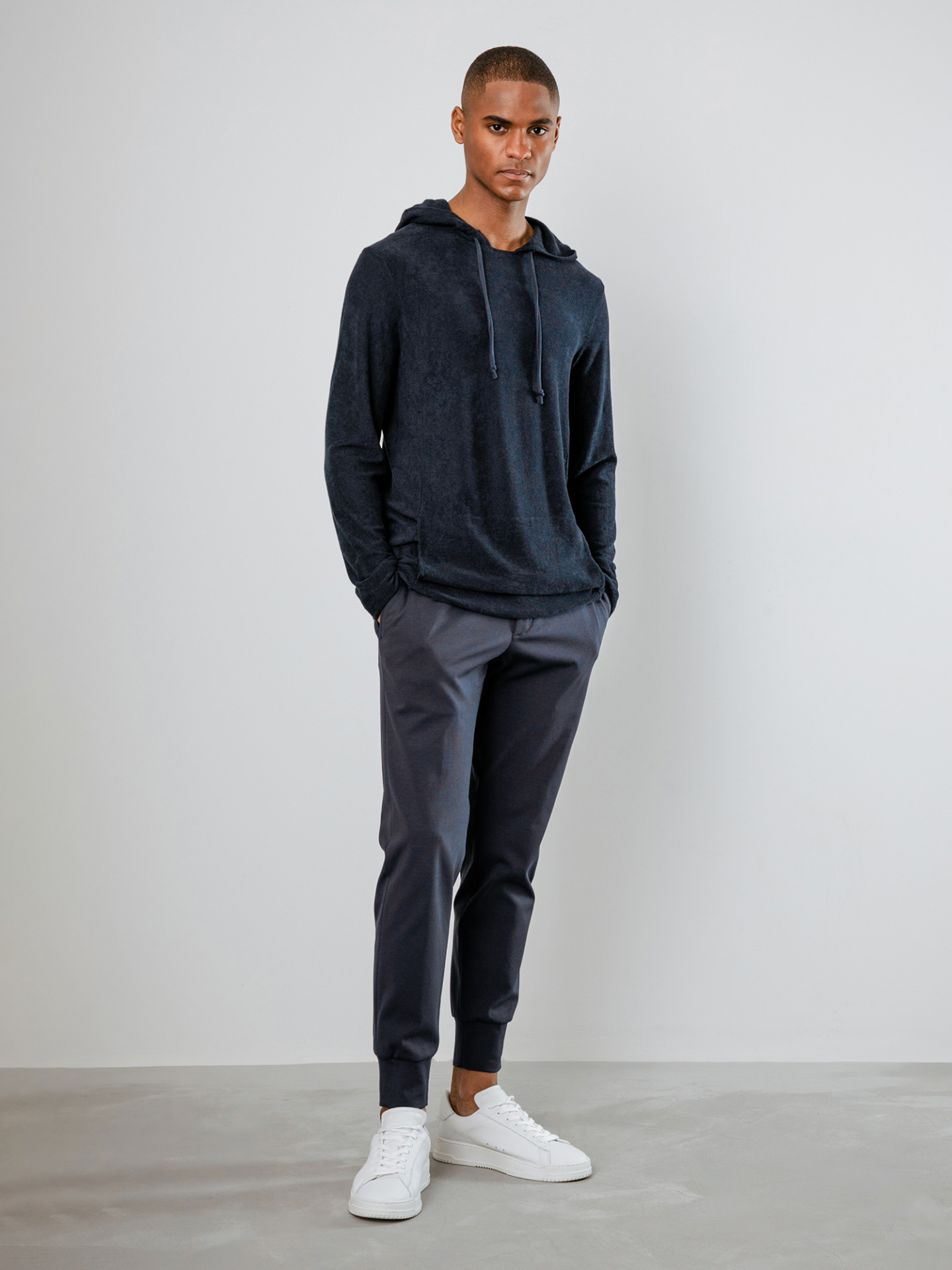 Detailansicht von Hoodie aus Baumwolle von HANNES ROETHER