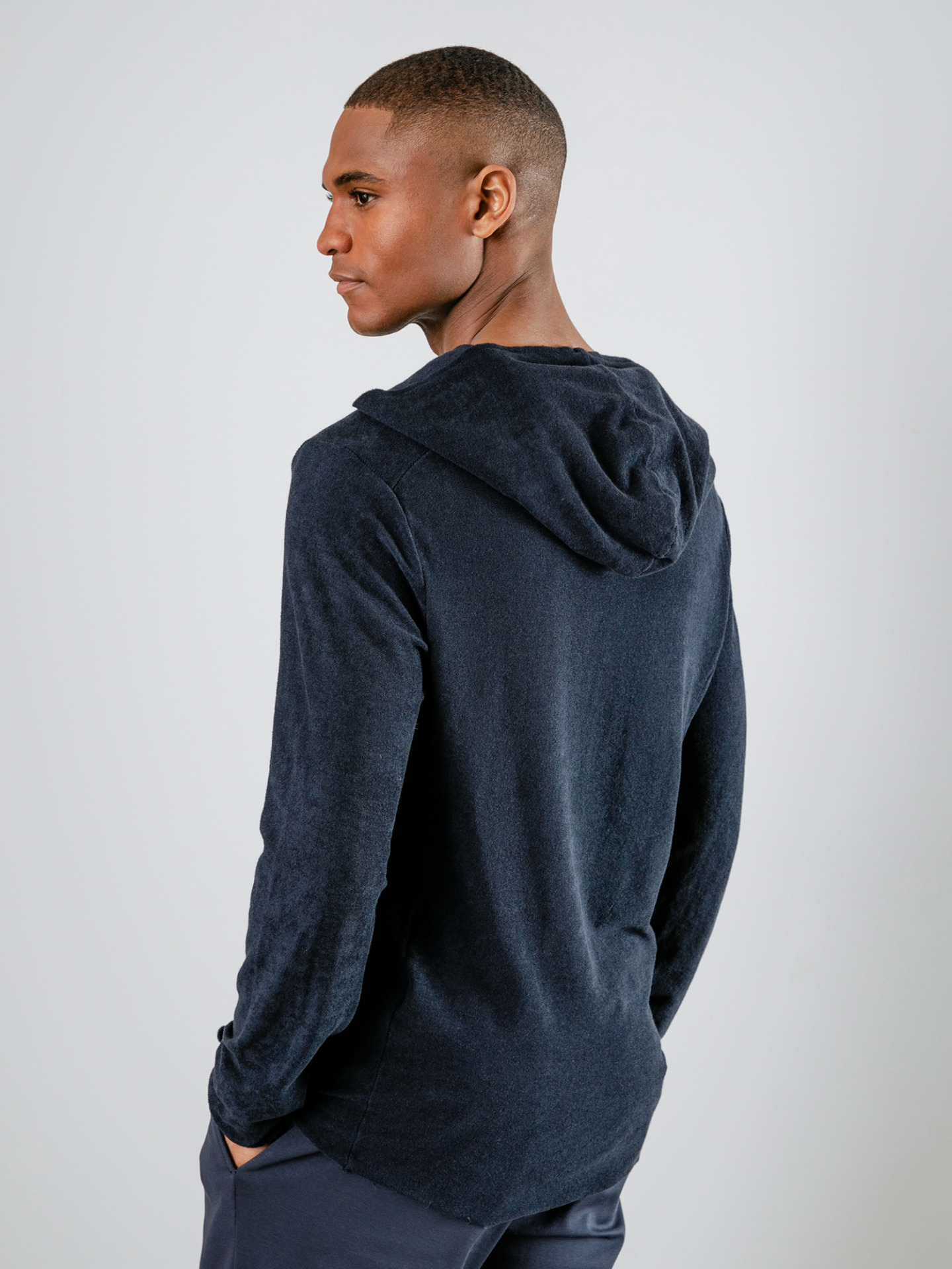 Detailansicht von Hoodie aus Baumwolle von HANNES ROETHER