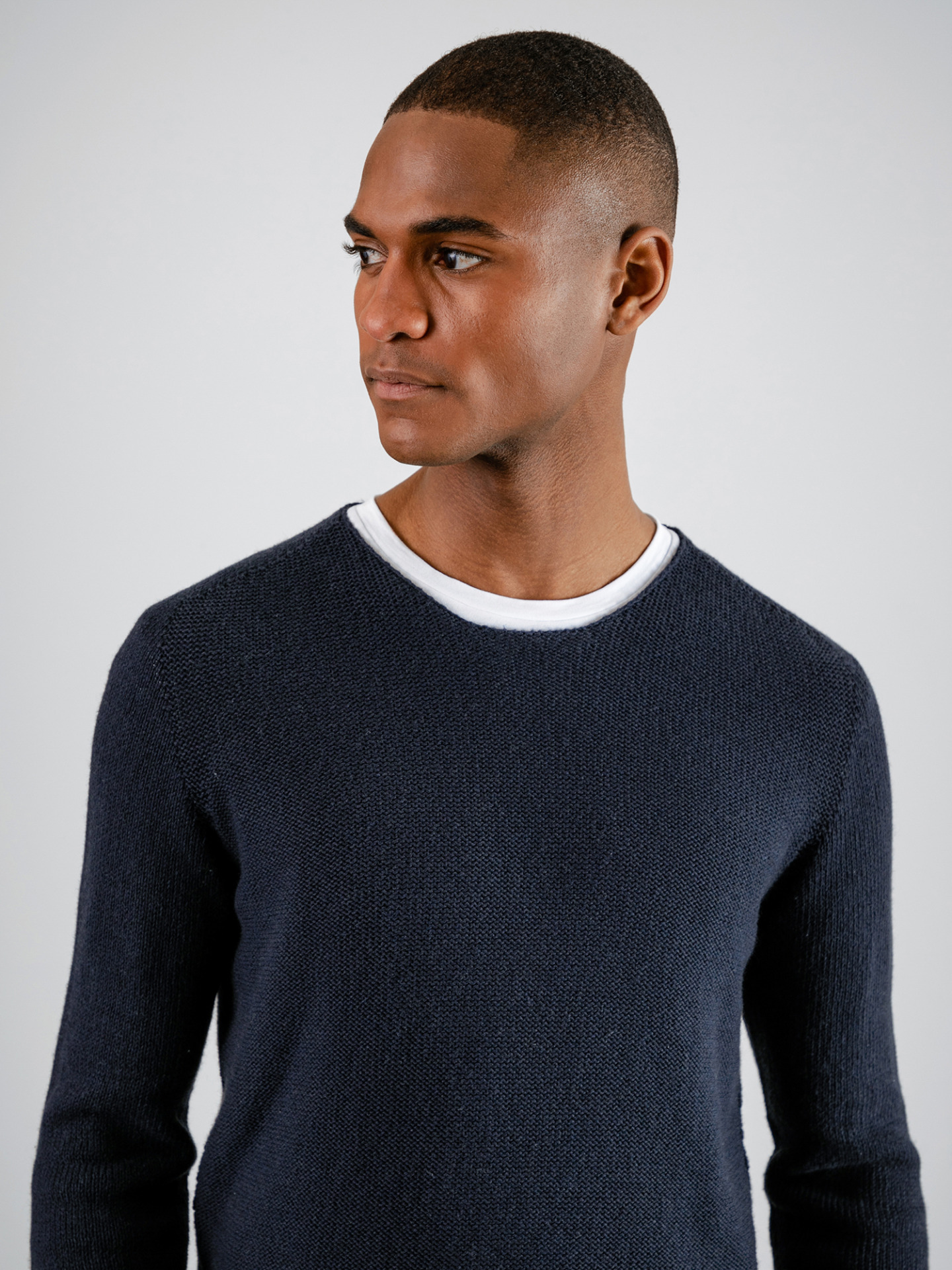 Detailansicht von Pullover aus Baumwolle von HANNES ROETHER