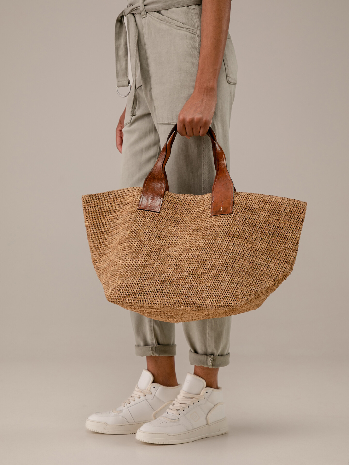 Detailansicht von Shopper aus Naturbast von IBELIV