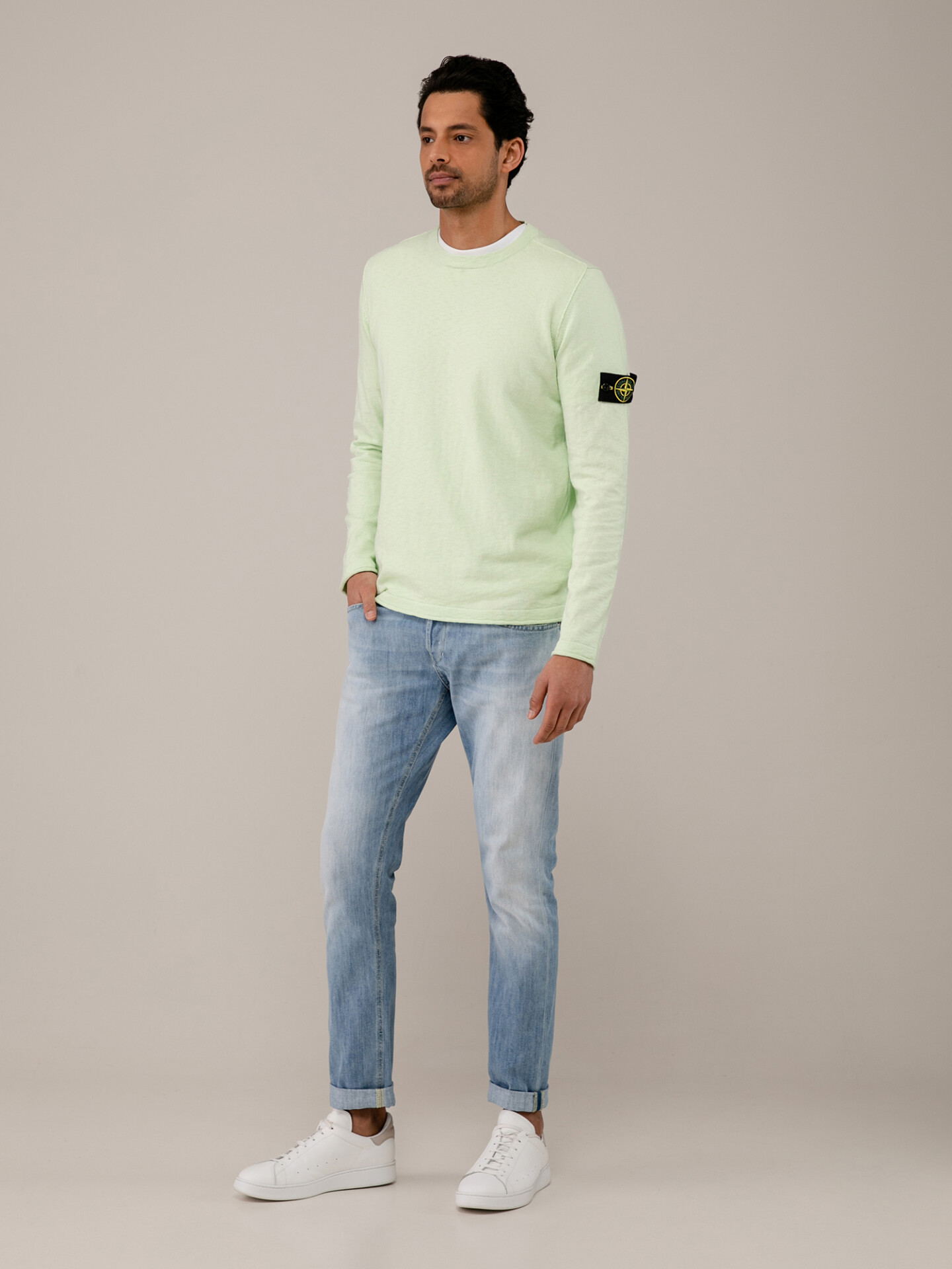 Detailansicht von Pullover aus Baumwolle von STONE ISLAND