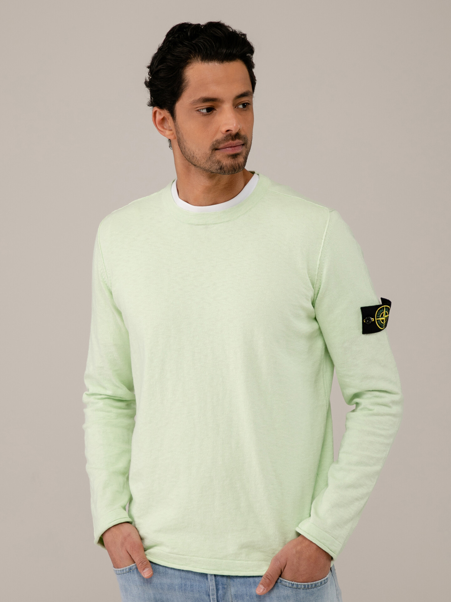 Detailansicht von Pullover aus Baumwolle von STONE ISLAND