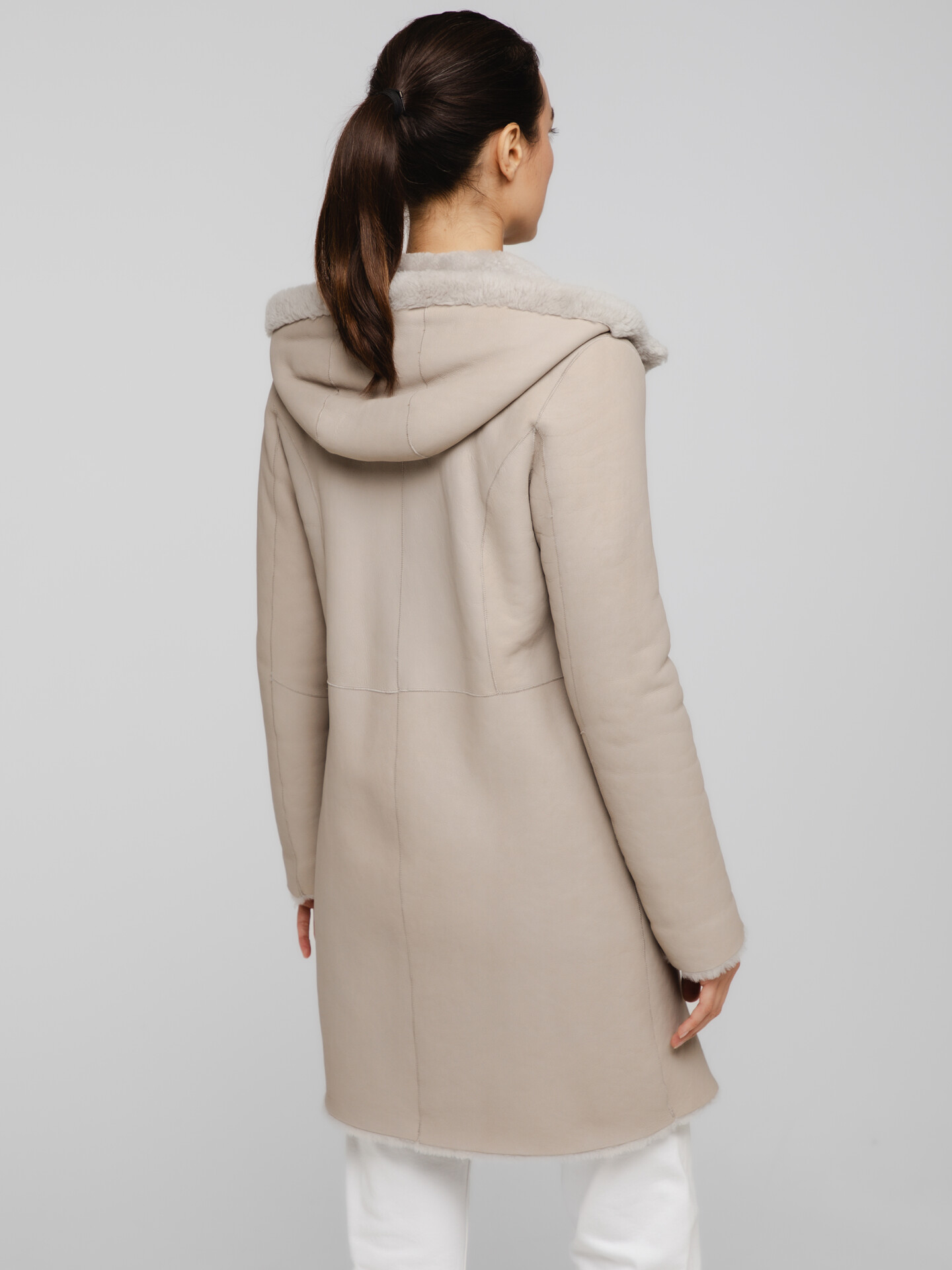 Detailansicht von Wendbarer Ledermantel von ARMA