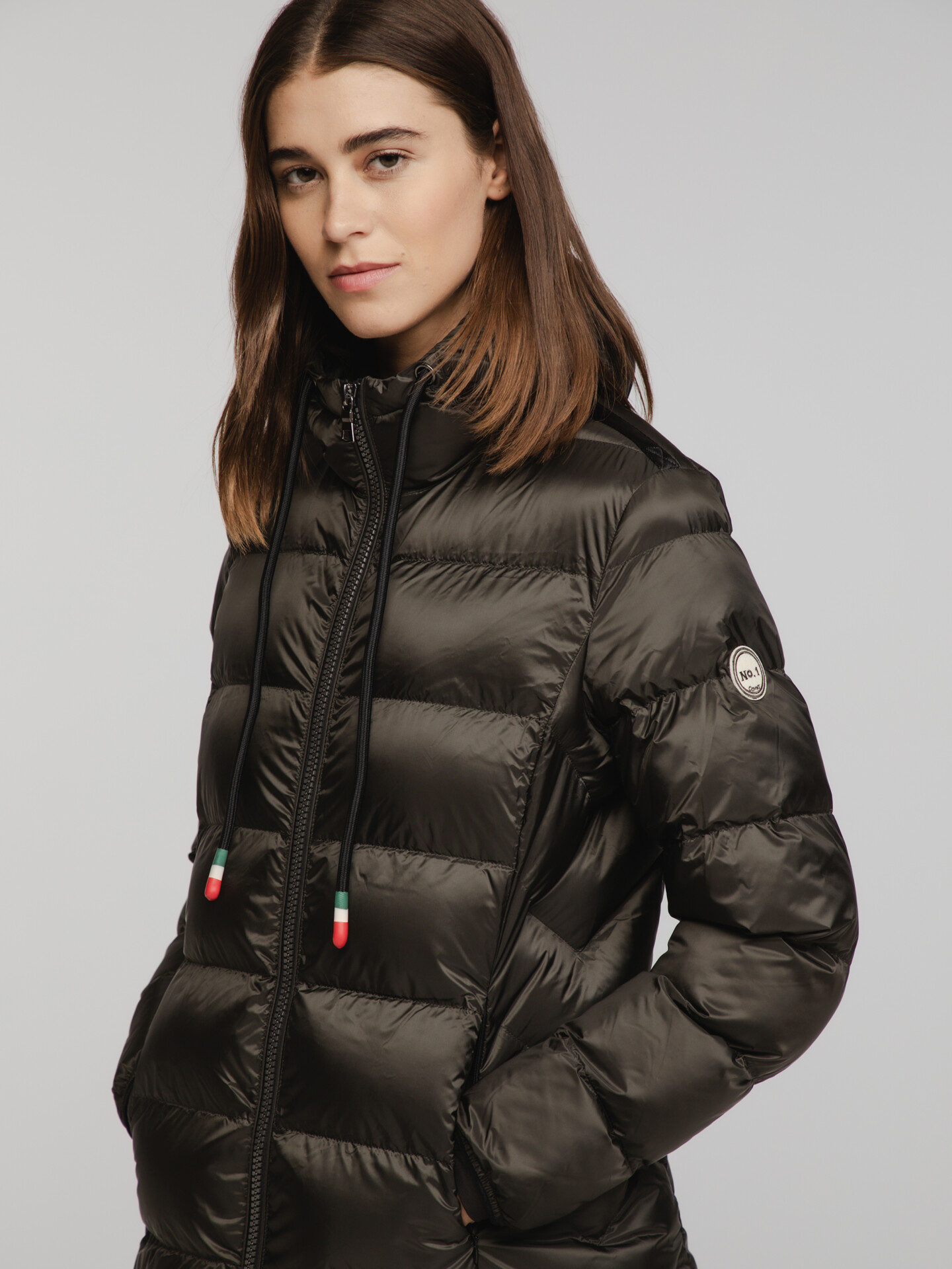 Detailansicht von Steppmantel von NO. 1 COMO