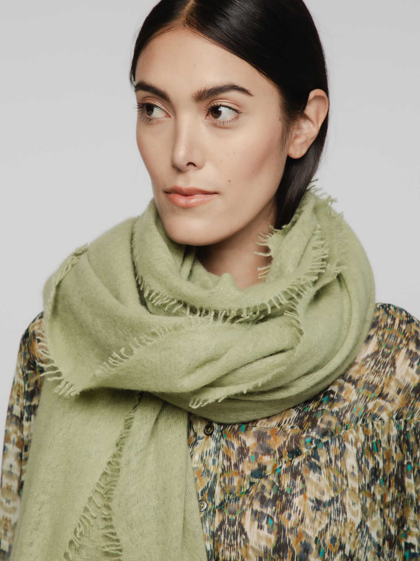 Detailansicht von Schal aus Cashmere von PUR SCHOEN