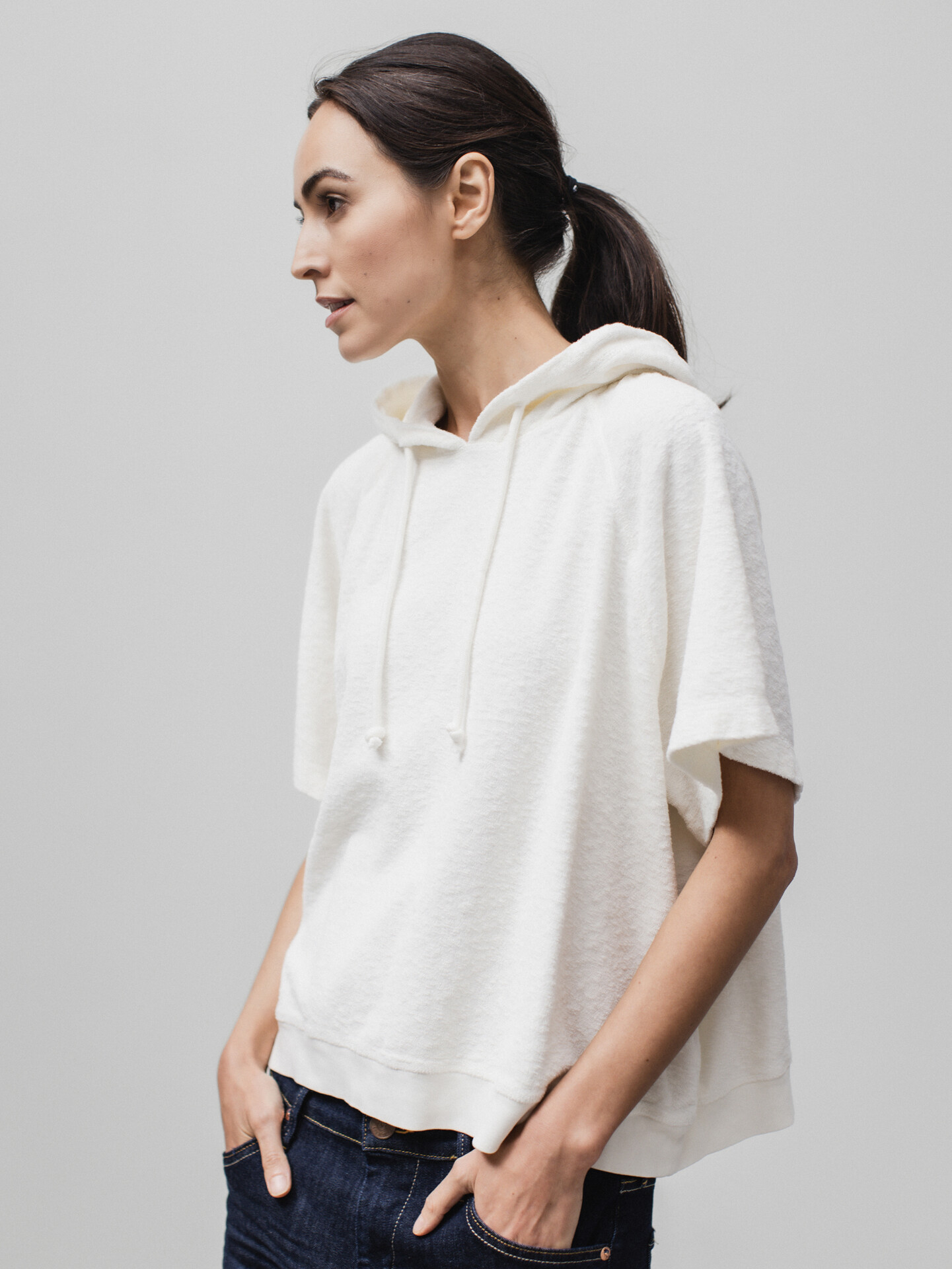 Detailansicht von Kurzarm-Sweatshirt aus Baumwolle von DANIELS