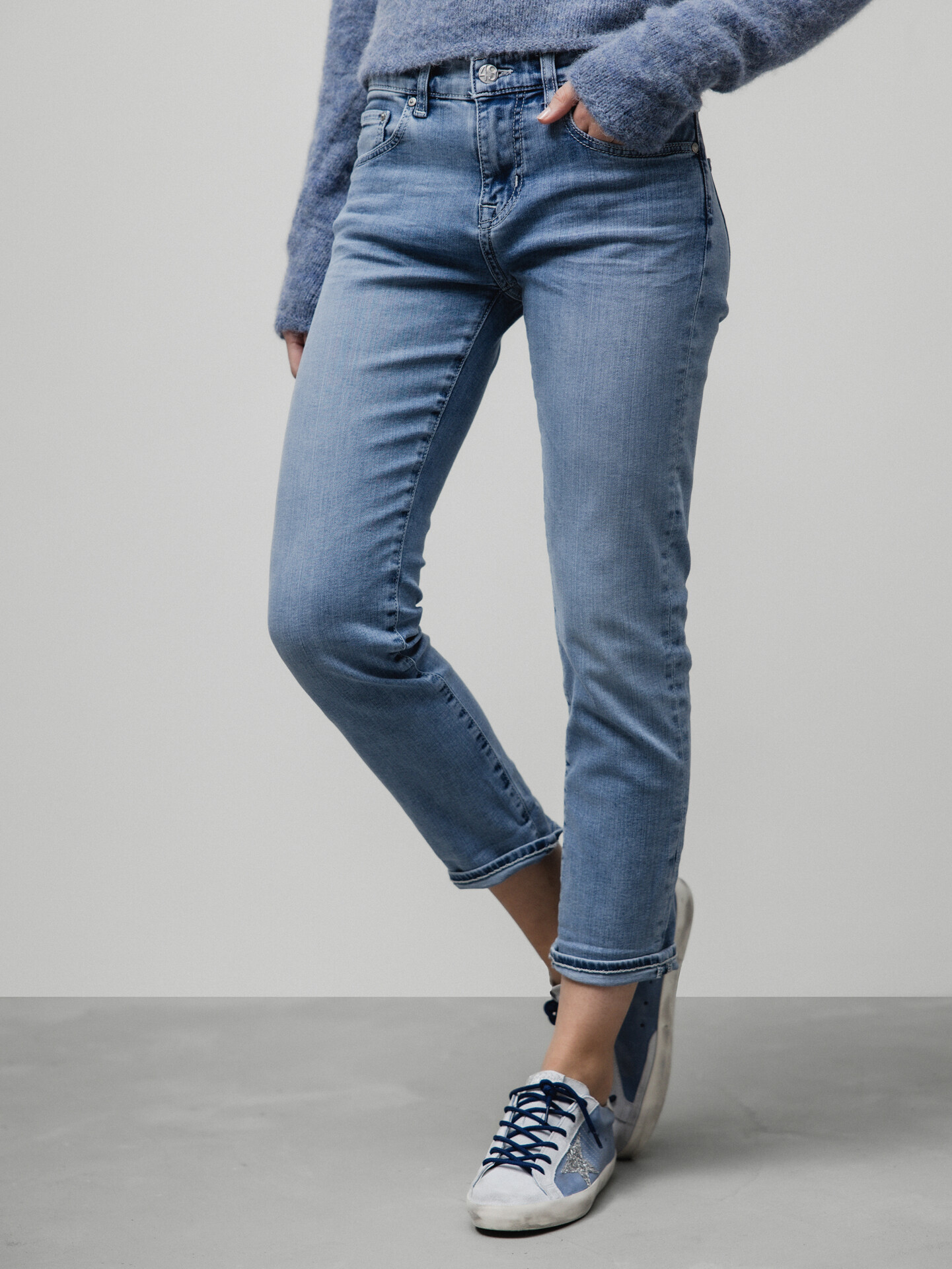 Detailansicht von Slim Fit Jeans von ADRIANO GOLDSCHMIED
