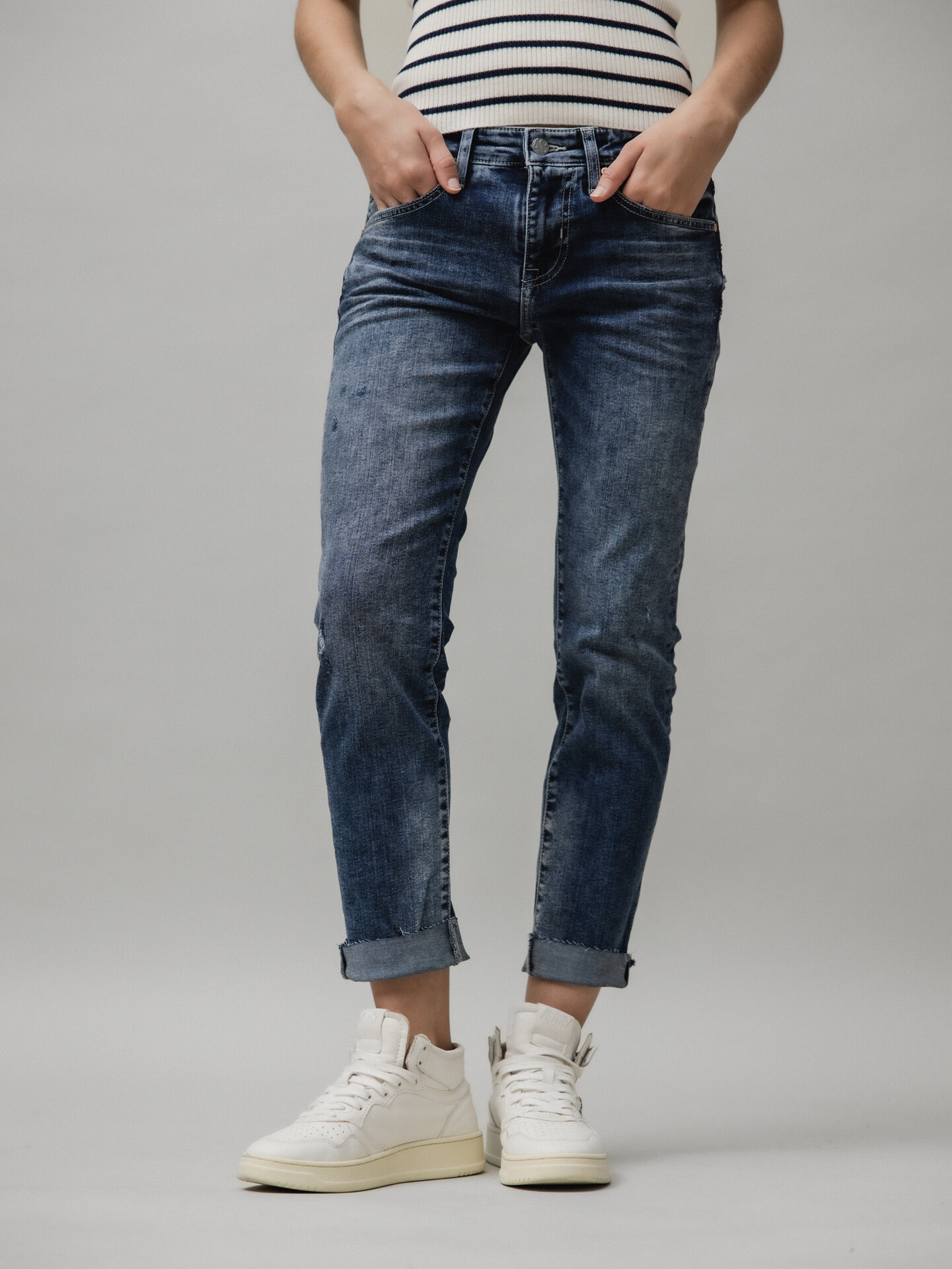 Detailansicht von Slim Fit Jeans von ADRIANO GOLDSCHMIED