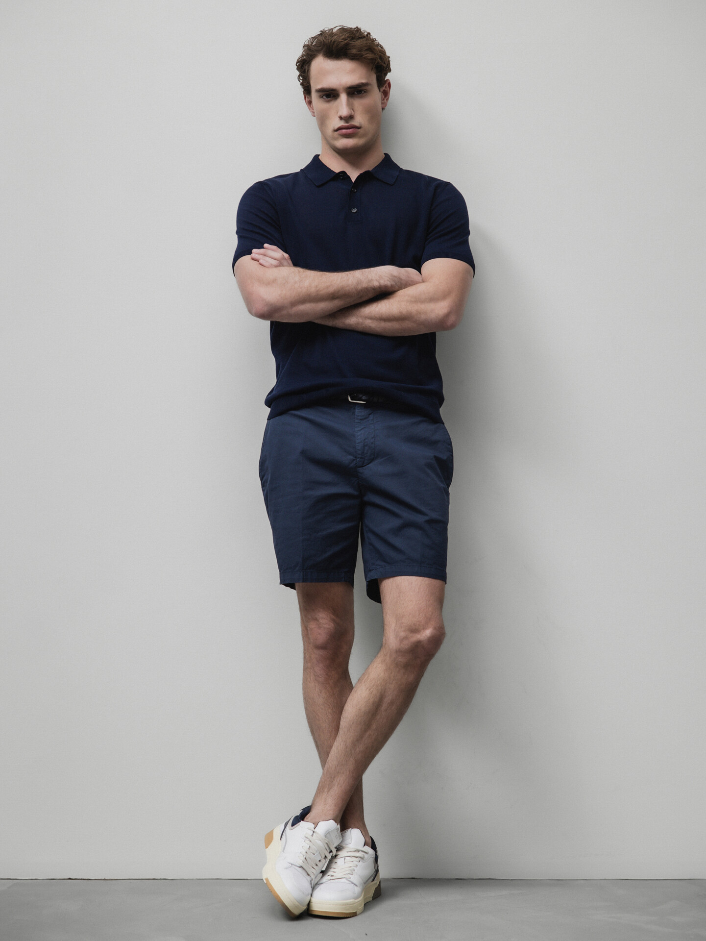 Detailansicht von Shorts aus Baumwolle von DONDUP