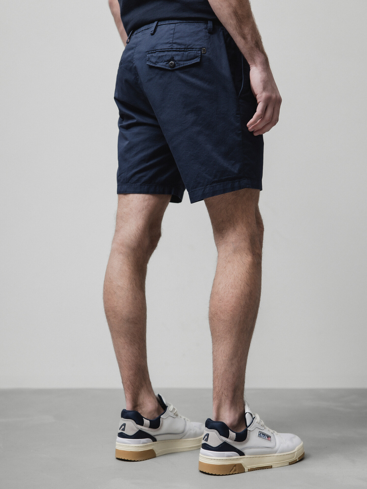 Detailansicht von Shorts aus Baumwolle von DONDUP