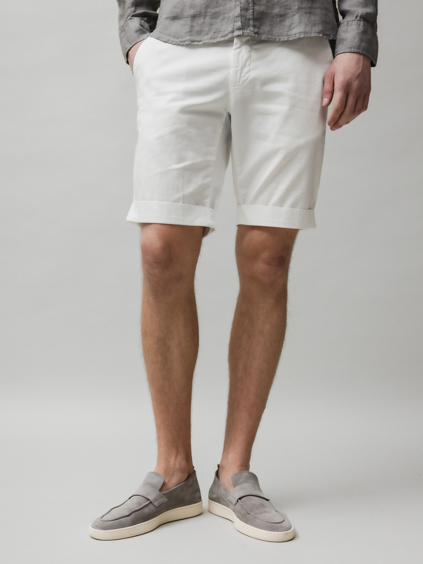 Detailansicht von Bermudas aus Baumwolle von MASON’S