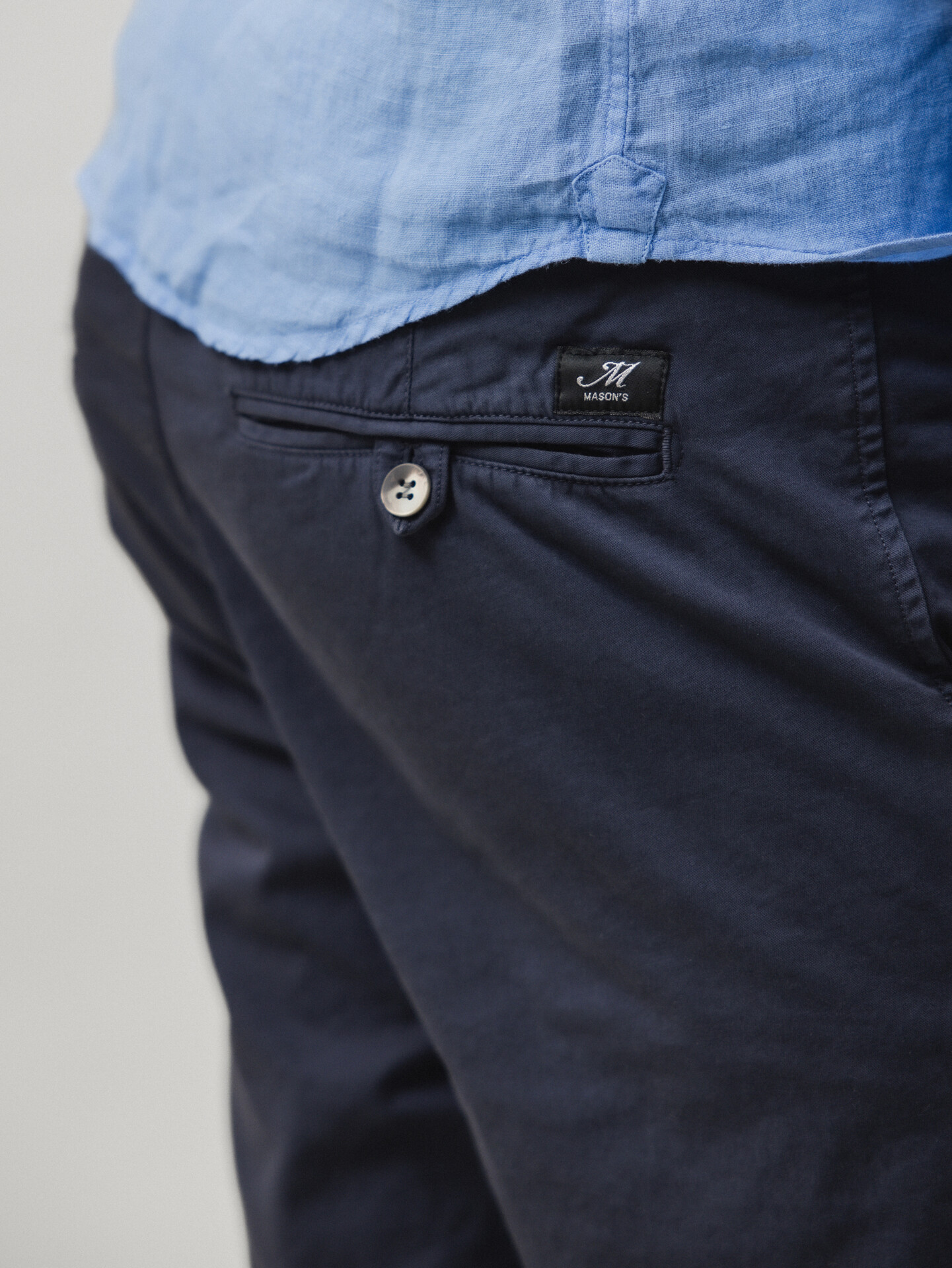 Detailansicht von Bermudas aus Baumwolle von MASON’S