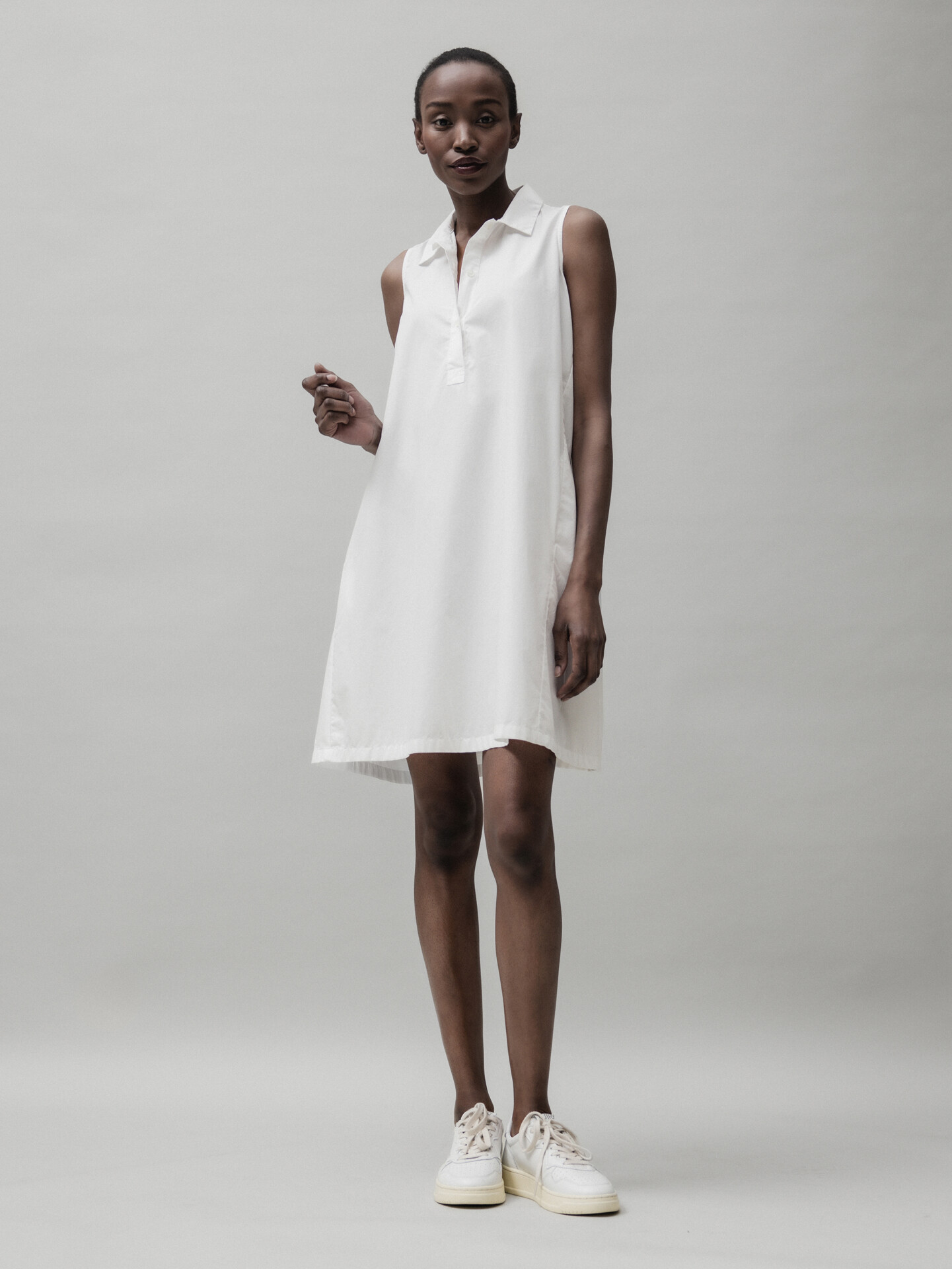 Detailansicht von Kurzes Blusenkleid aus Baumwolle von ROBERT FRIEDMAN