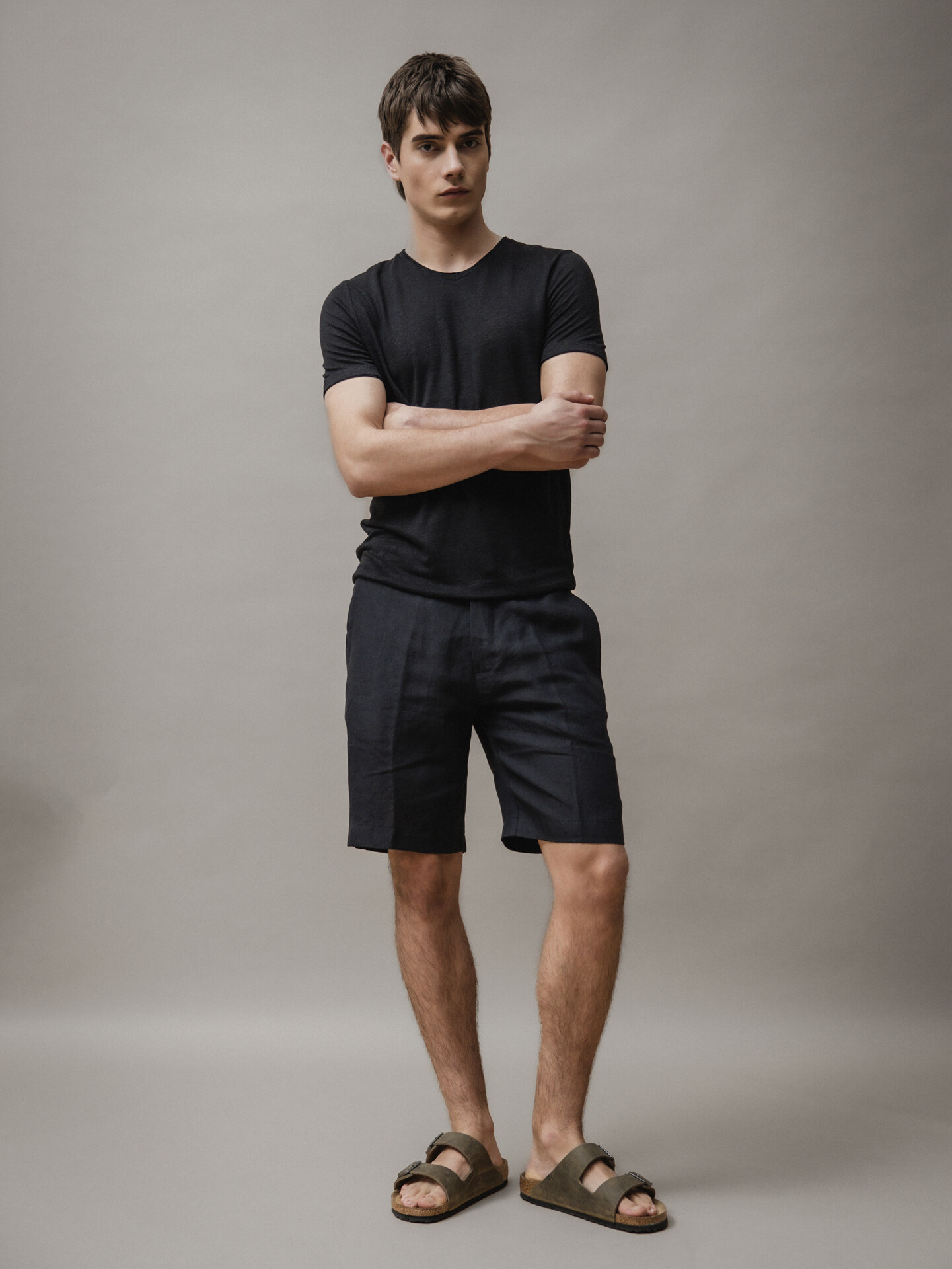 Detailansicht von T-Shirt aus Leinen von KIEFERMANN