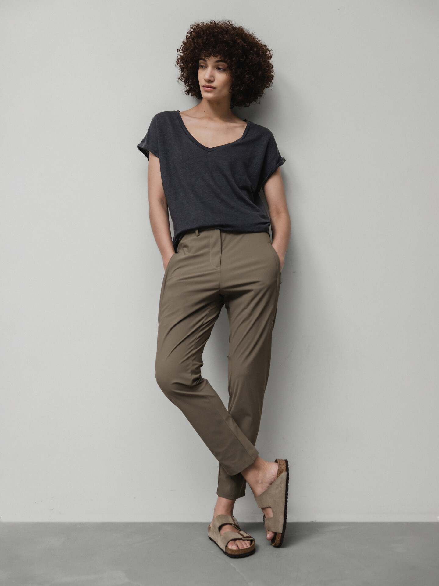 Detailansicht von T-Shirt aus Leinen von DANIELS