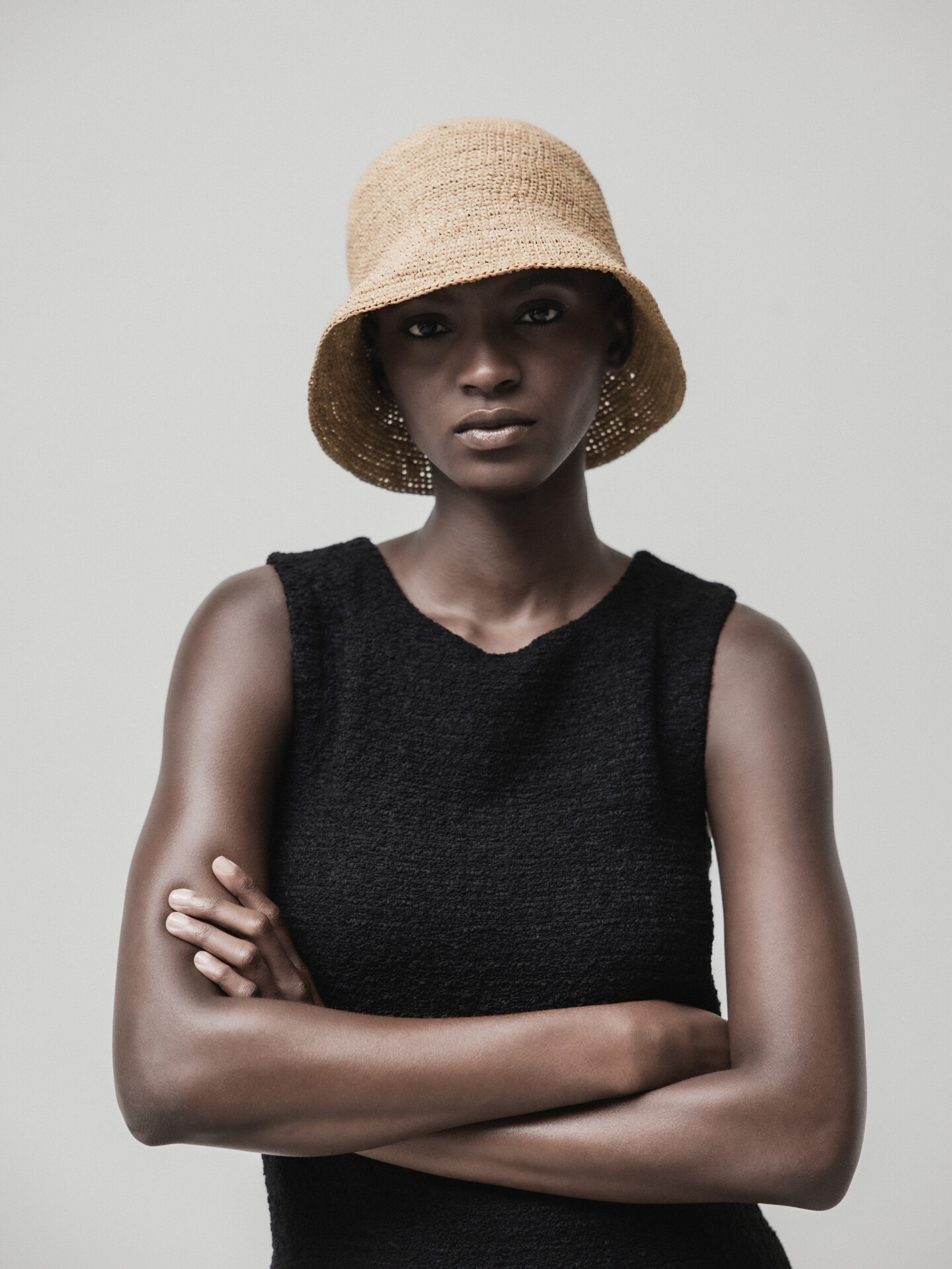 Detailansicht von Bast- Sommerhut von IBELIV