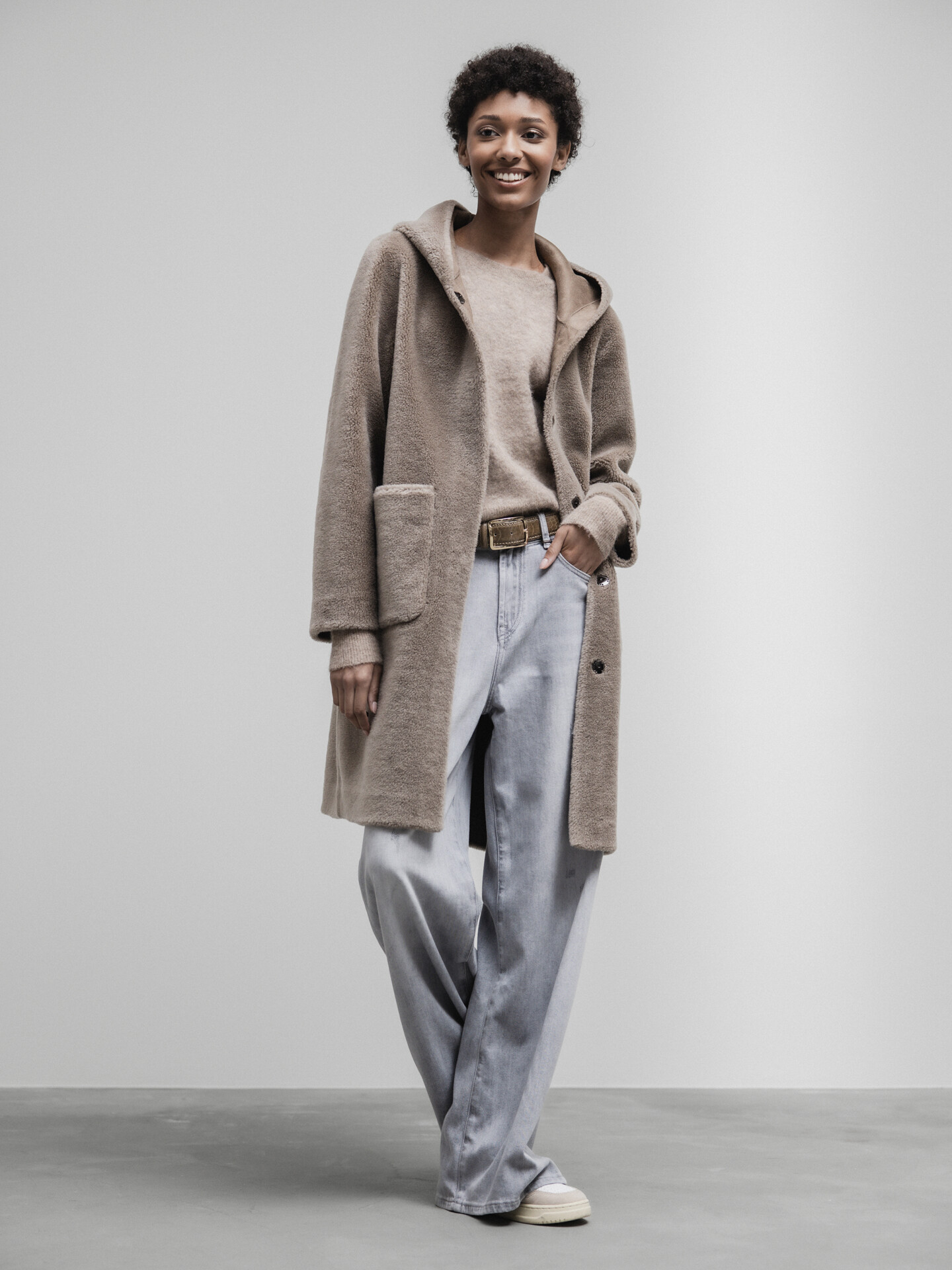 Detailansicht von Wendbarer Teddy-Mantel von OAKWOOD