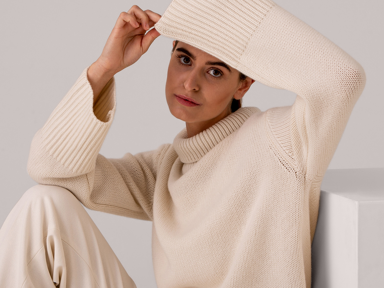 Detailansicht von Turtleneck Pullover aus Cashmere von LISA YANG