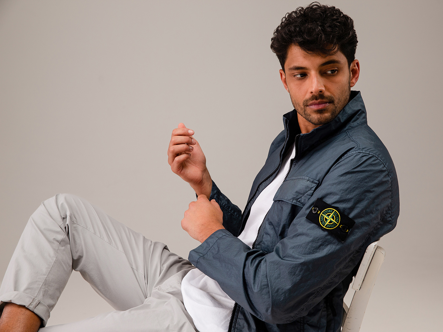 Detailansicht von Übergangsjacke von STONE ISLAND